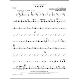 L-O-V-E (arr. Kirby Shaw) - Drums
