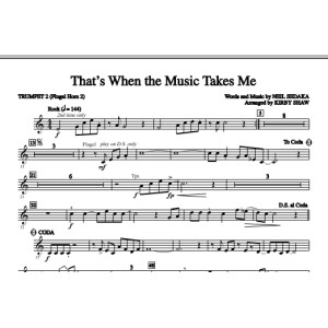 That's When The Music Takes Me - Bb Trumpet 2