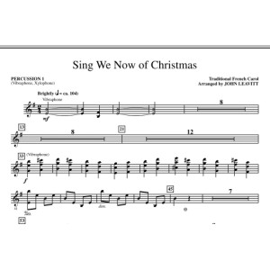Sing We Now Of Christmas - Percussion 1