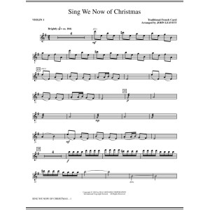 Sing We Now Of Christmas - Violin 1