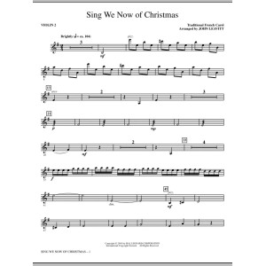 Sing We Now Of Christmas - Violin 2