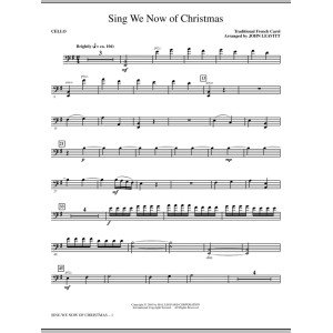 Sing We Now Of Christmas - Cello