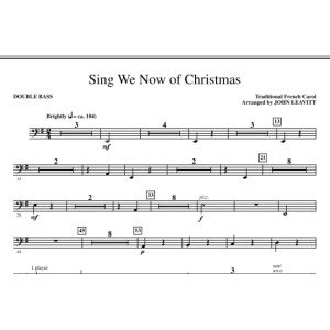 Sing We Now Of Christmas - Double Bass