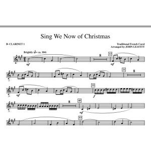 Sing We Now Of Christmas - Bb Klarinette 1