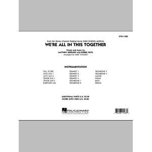 We're All In This Together (from High School Musical) - Full Score