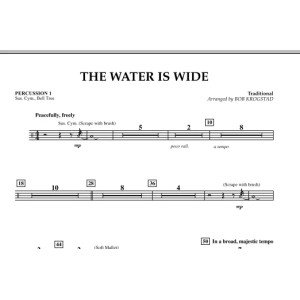 The Water Is Wide - Percussion 1