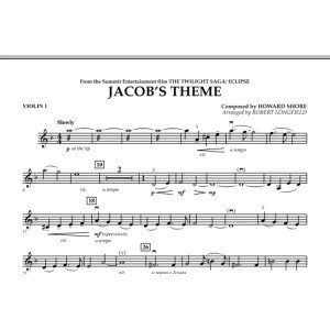 Jacob's Theme (from The Twilight Saga: Eclipse) - Violin 1