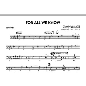 For All We Know - Trombone 3