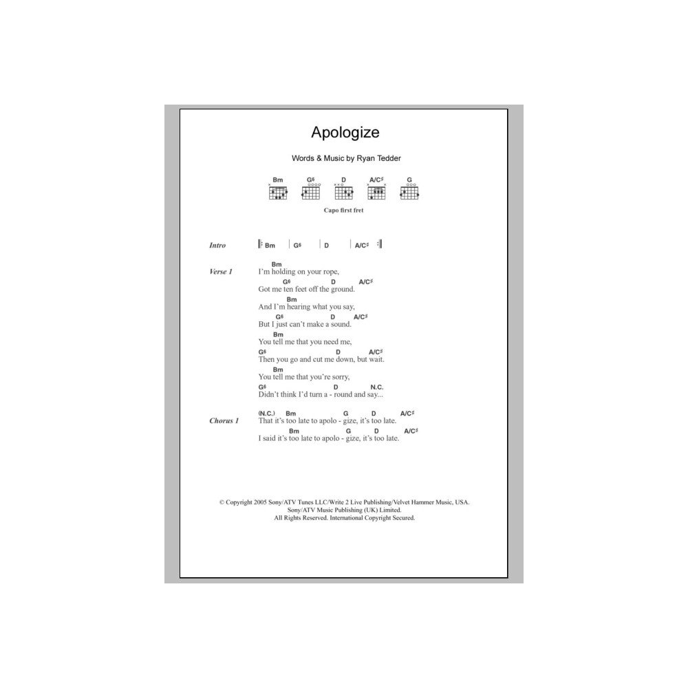 Apologize