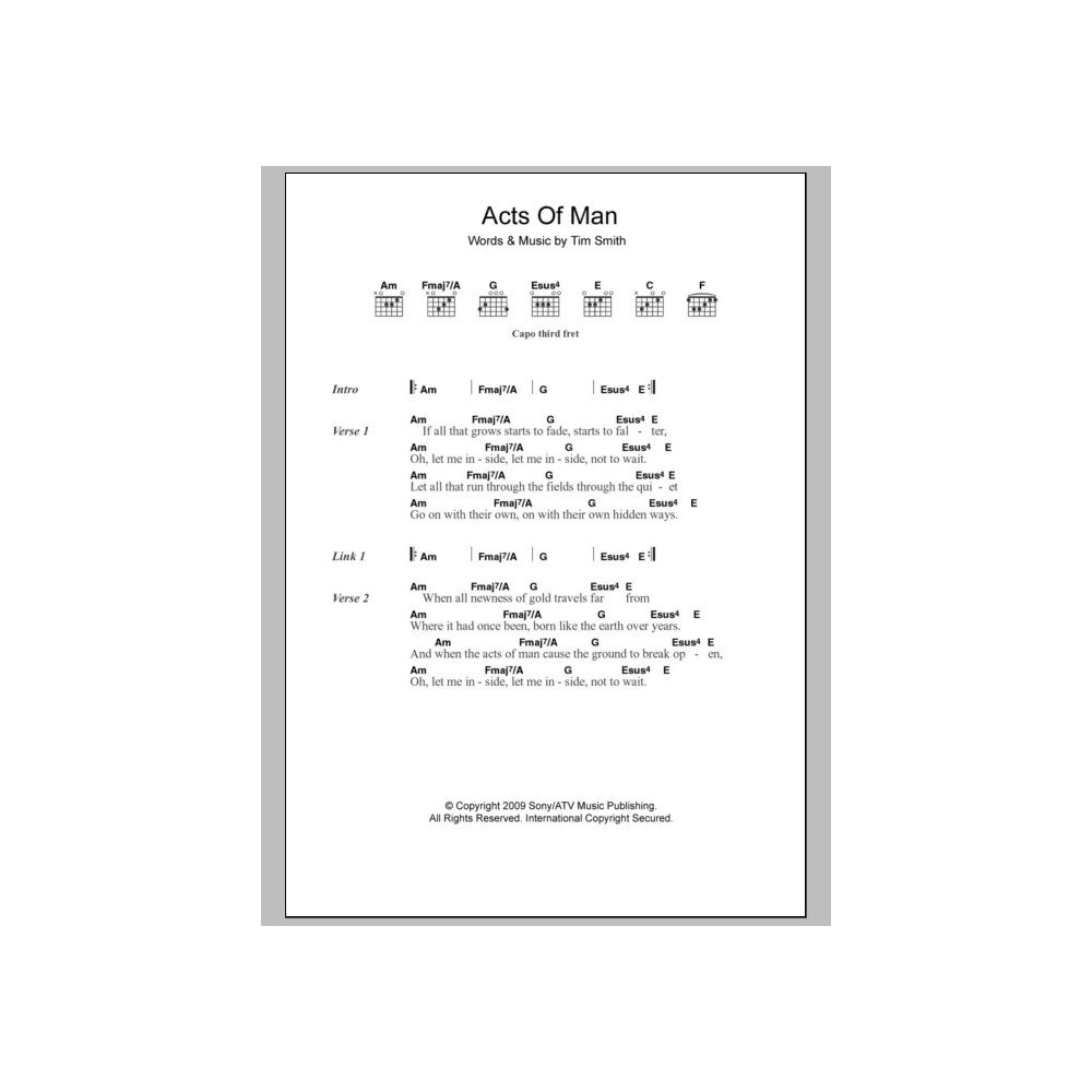 Acts Of Man