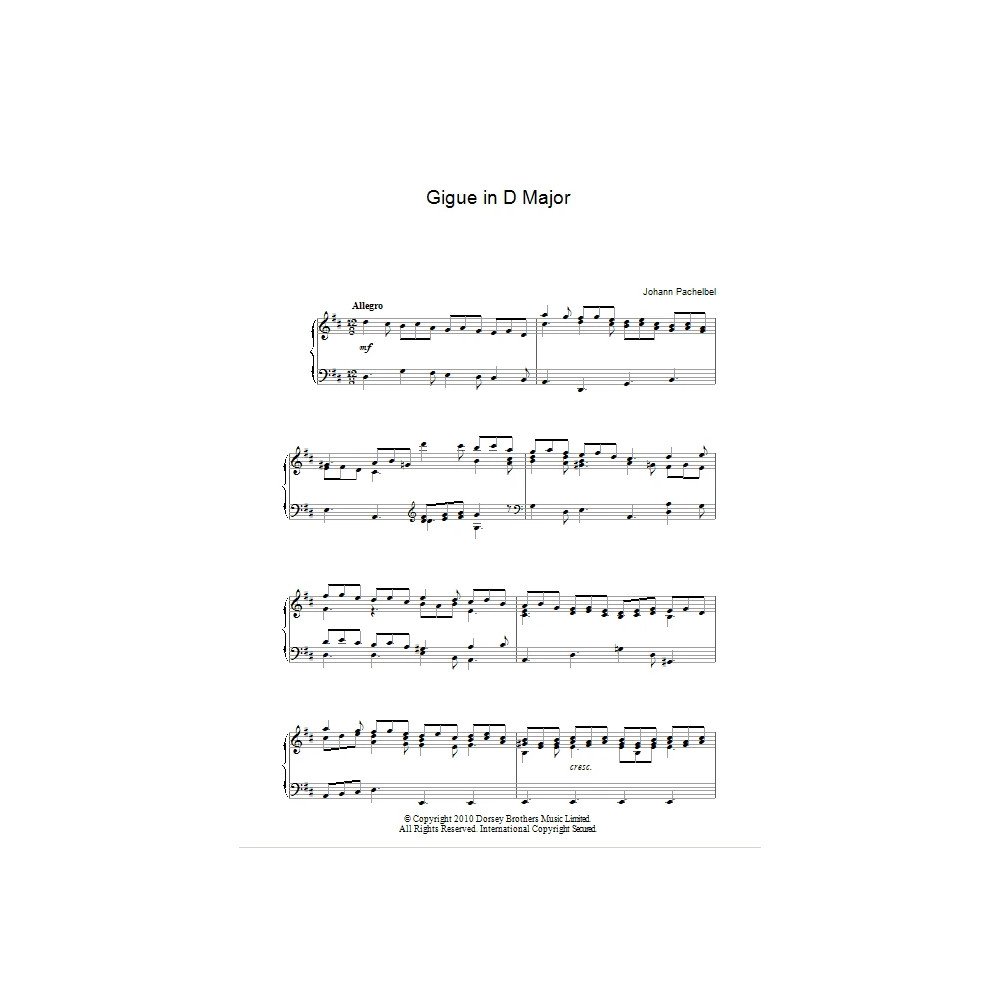 Gigue In D Major