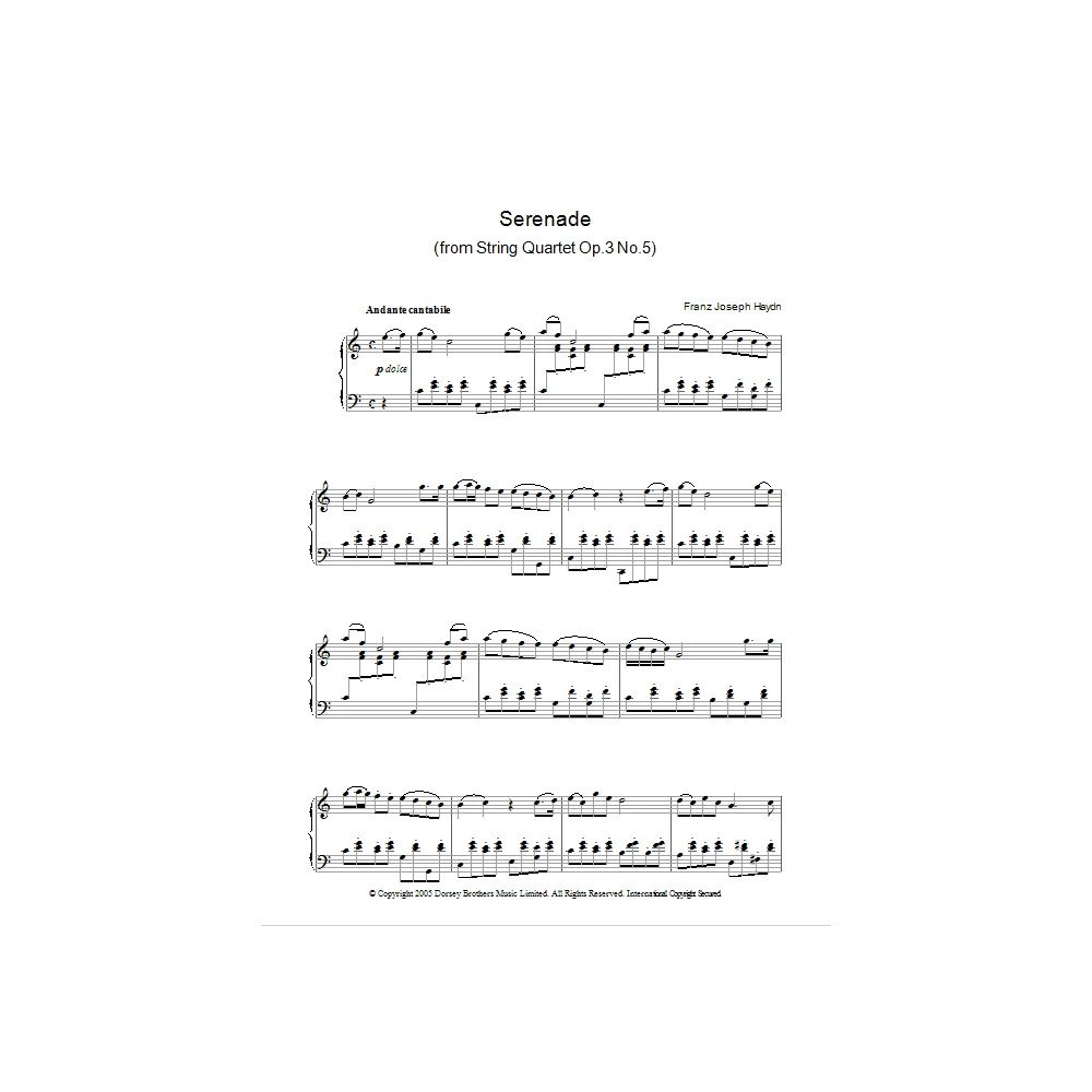 Serenade For Strings, Op. 3, No. 5