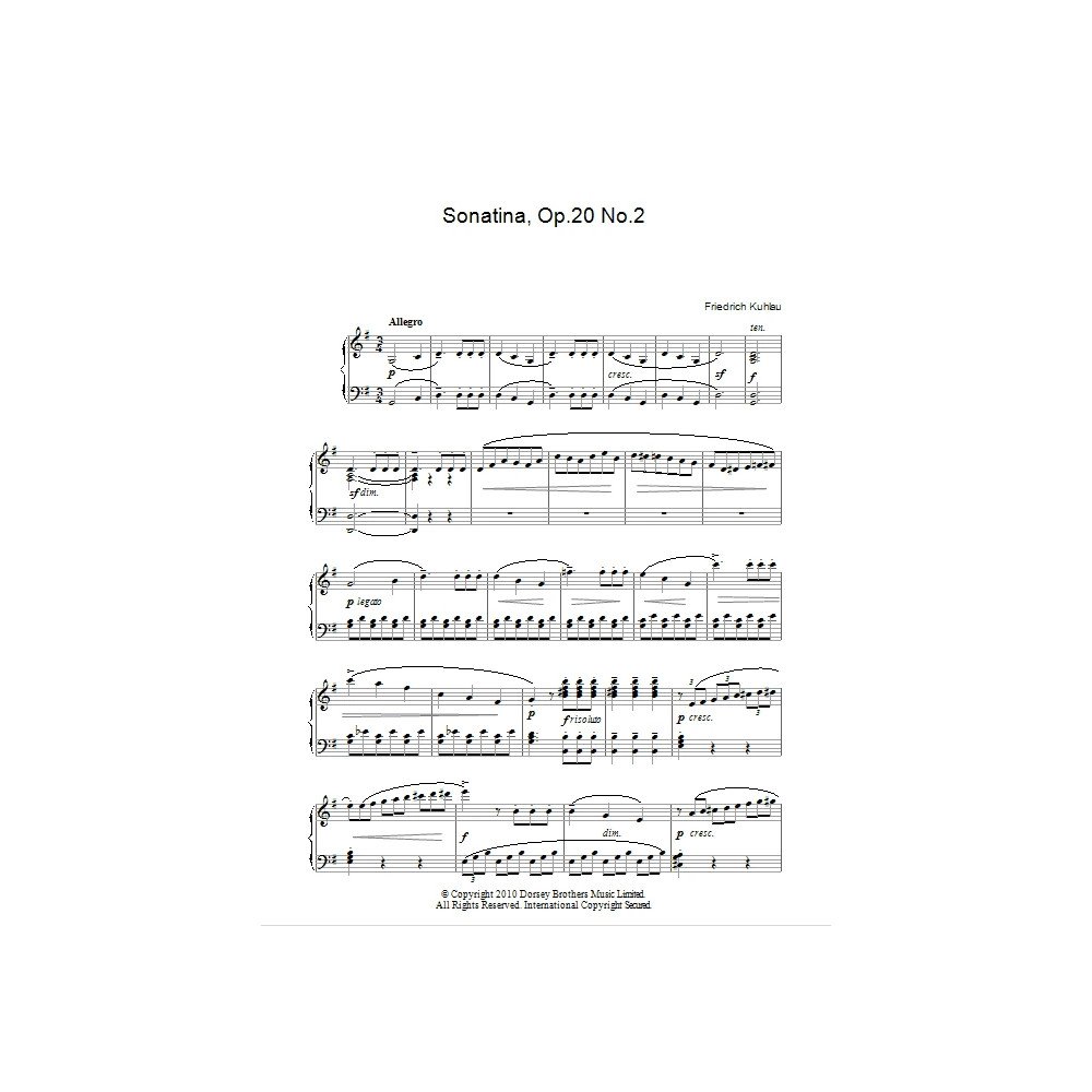 Sonatina, Op. 20, No. 2