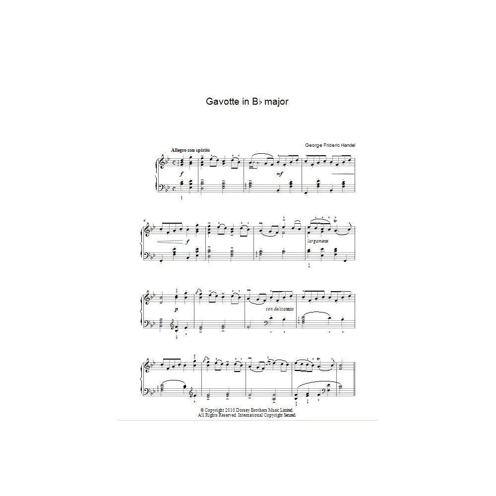 Gavotte In Bb