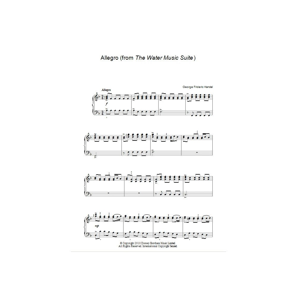 Allegro (from The Water Music Suite)