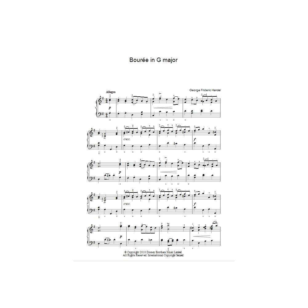 Bouree In G Major