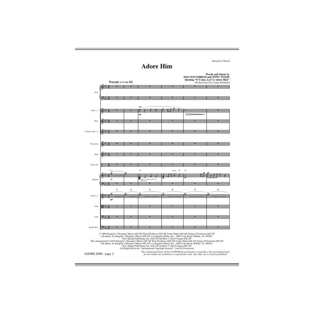 Adore Him - Full Score