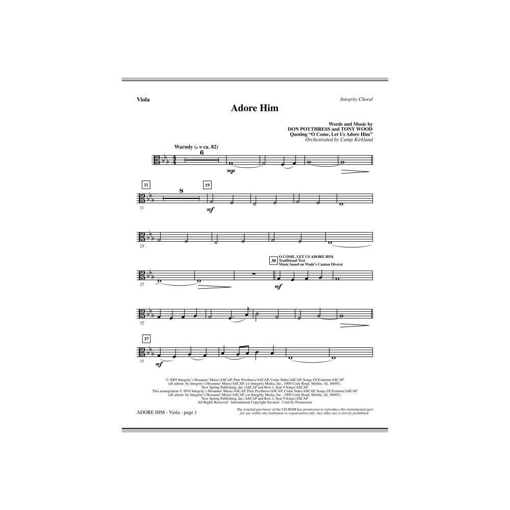 Adore Him - Viola