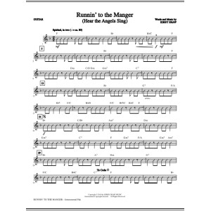 Runnin' To The Manger (Hear The Angels Sing) - Guitar