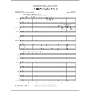 In Remembrance - Full Score