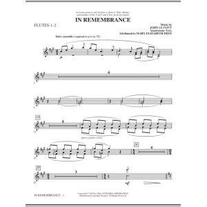 In Remembrance - Flöte 1,2