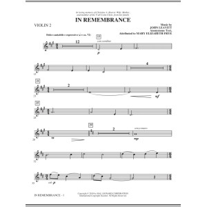 In Remembrance - Violin 2
