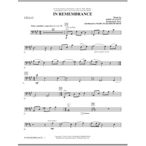 In Remembrance - Cello