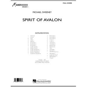 Spirit Of Avalon - Conductor Score (Full Score)