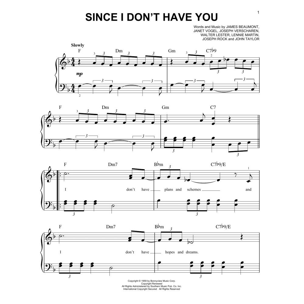 Since I Don't Have You