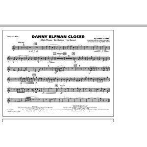Danny Elfman Closer - 1st Bb Trumpet
