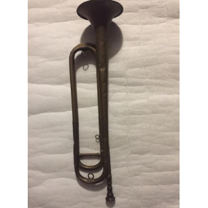 Couesnon Clairon de cavalerie vintage en laiton de 1900