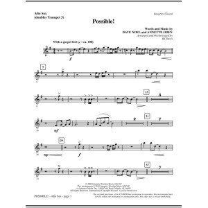 Possible! - Alto Sax (sub. Trumpet 3)
