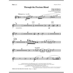 Through The Precious Blood - Flute 1 & 2