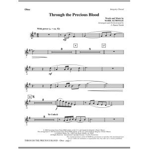 Through The Precious Blood - Oboe