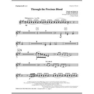 Through The Precious Blood - Clarinet 1 & 2