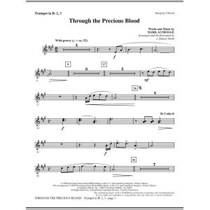 Through The Precious Blood - Trumpet 2 & 3