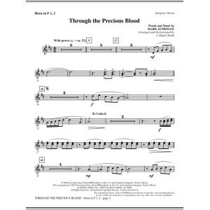 Through The Precious Blood - Horn 1 & 2