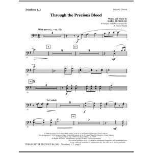 Through The Precious Blood - Trombone 1 & 2