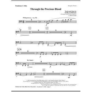Through The Precious Blood - Trombone 3/Tuba