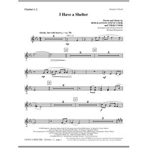 I Have A Shelter - Klarinette 1 & 2