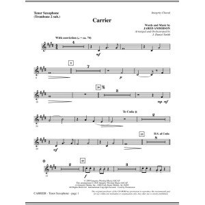 Carrier - Tenor Sax (sub. Tbn 2)