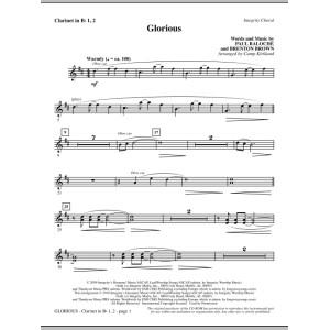 Glorious - Clarinet 1 & 2