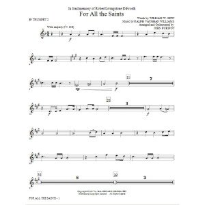 For All The Saints - Bb Trumpet 2