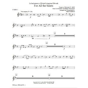 For All The Saints - F Horn 1
