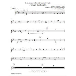 For All The Saints - F Horn 2