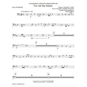 For All The Saints - Bass Trombone