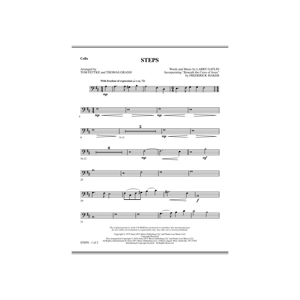 Steps - Cello