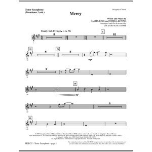 Mercy - Tenor Sax (sub. Tbn 2)