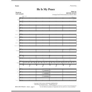 He Is My Peace - Full Score