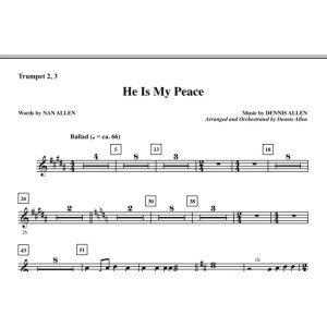 He Is My Peace - Trumpet 2 & 3